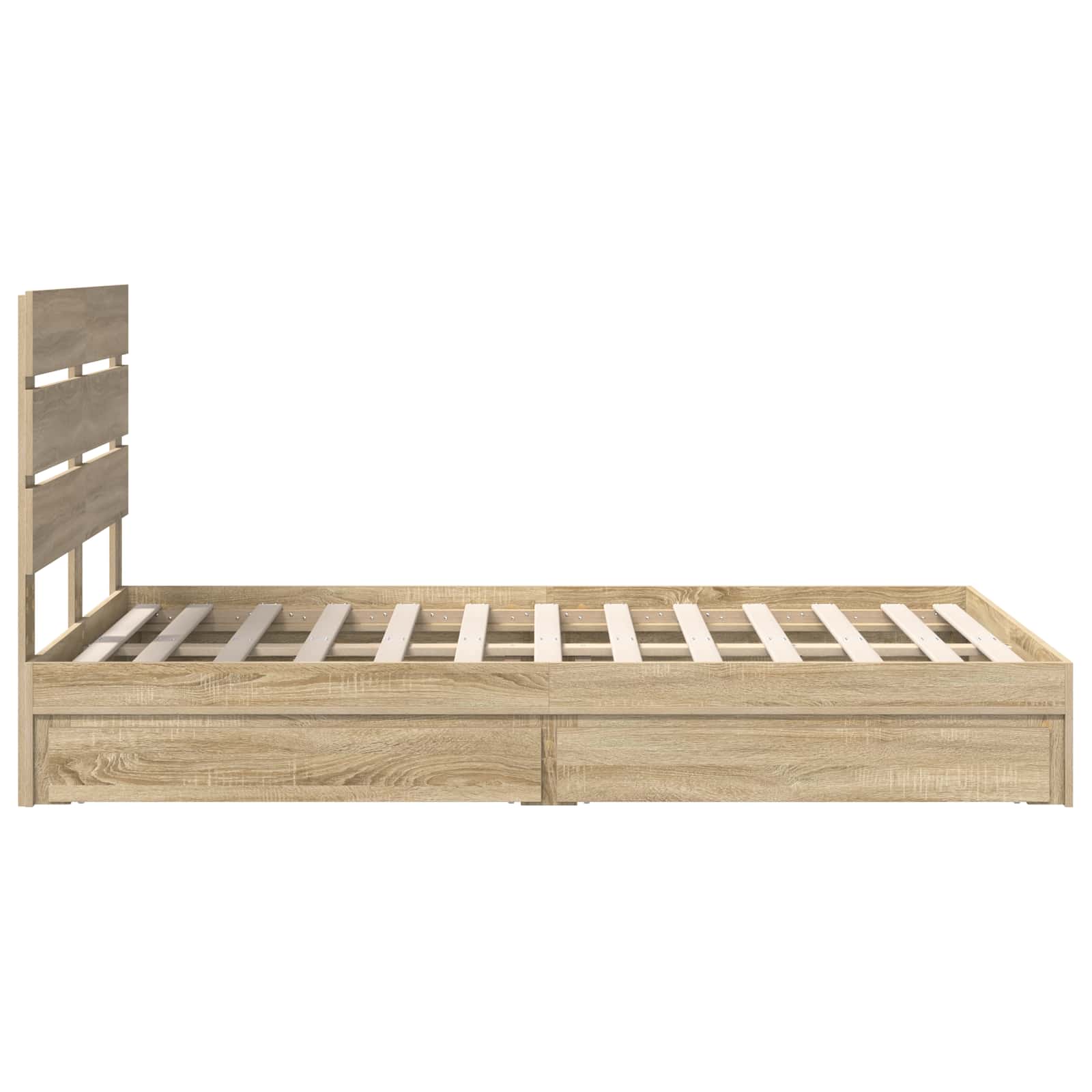 Opbevaringsseng Sonoma eg 135 x 190 cm Konstrueret træ