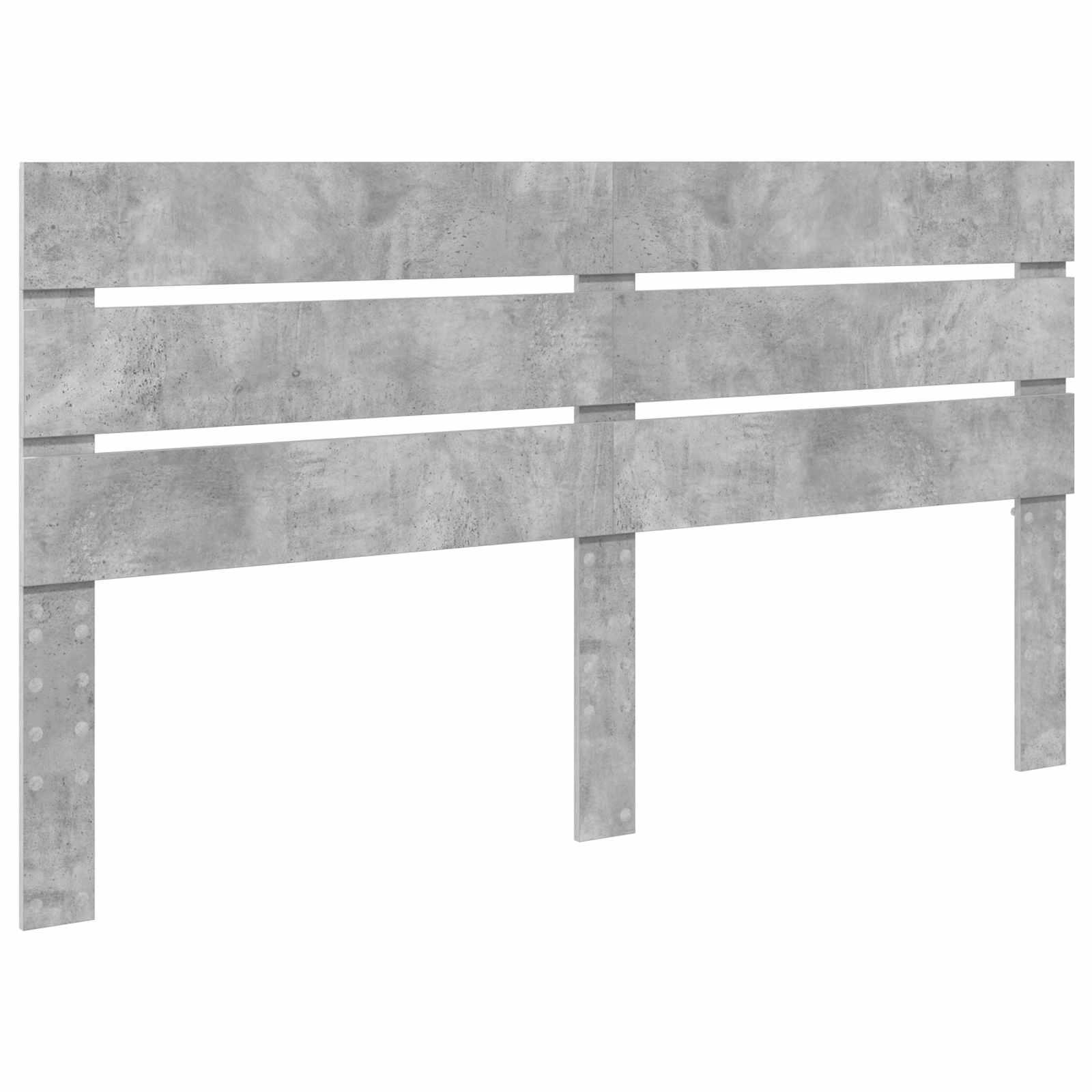 Sengestel med skuffe Beton Grå 160 x 200 cm Konstrueret træ