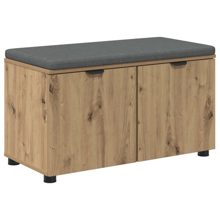 Hallbænk Artisan Eg 80 x 38 x 46 cm Kunstigt træ og stof