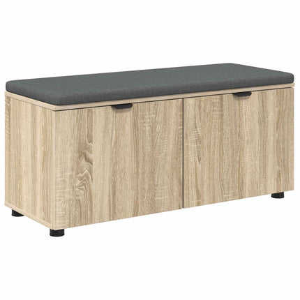 Hallbænk Sonoma eg 100 x 38 x 46 cm Kunstigt træ og stof
