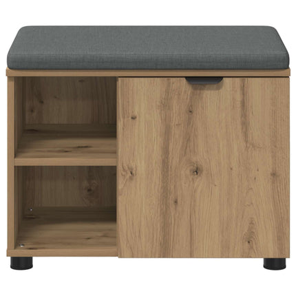 Hallbænk Artisan Eg 60 x 38 x 46 cm Kunstigt træ og stof