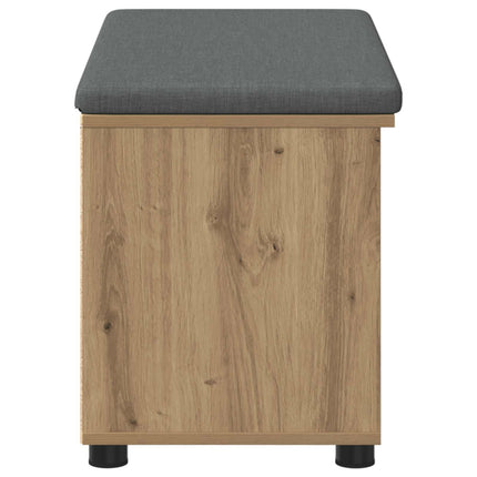 Hallbænk Artisan Eg 80 x 38 x 46 cm Kunstigt træ og stof