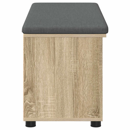 Hallbænk Sonoma eg 100 x 38 x 46 cm Kunstigt træ og stof
