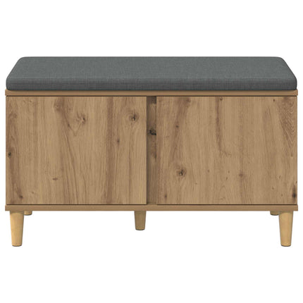 Hallbænk Artisan Eg 80 x 38 x 46 cm Kunstigt træ og stof