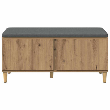 Hallbænk Artisan Eg 100 x 38 x 46 cm Kunstigt træ og stof