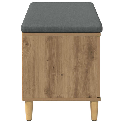 Hallbænk Artisan Eg 100 x 38 x 46 cm Kunstigt træ og stof
