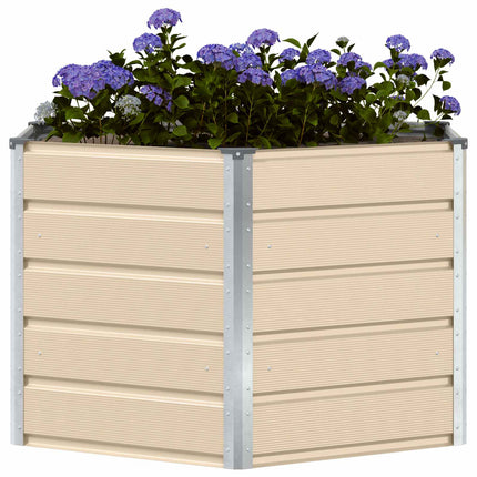 Plantekasse Elfenben 129 x 129 x 75 cm Stål