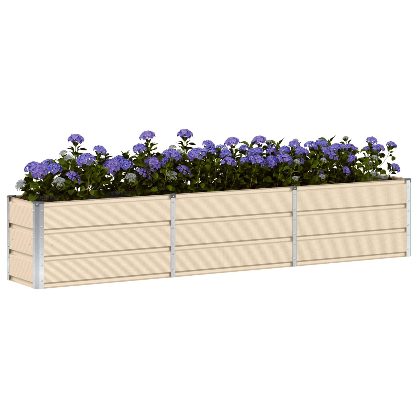Plantekasse Elfenben 240 x 40 x 45 cm Stål