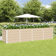 Plantekasse Elfenben 240 x 80 x 75 cm Stål