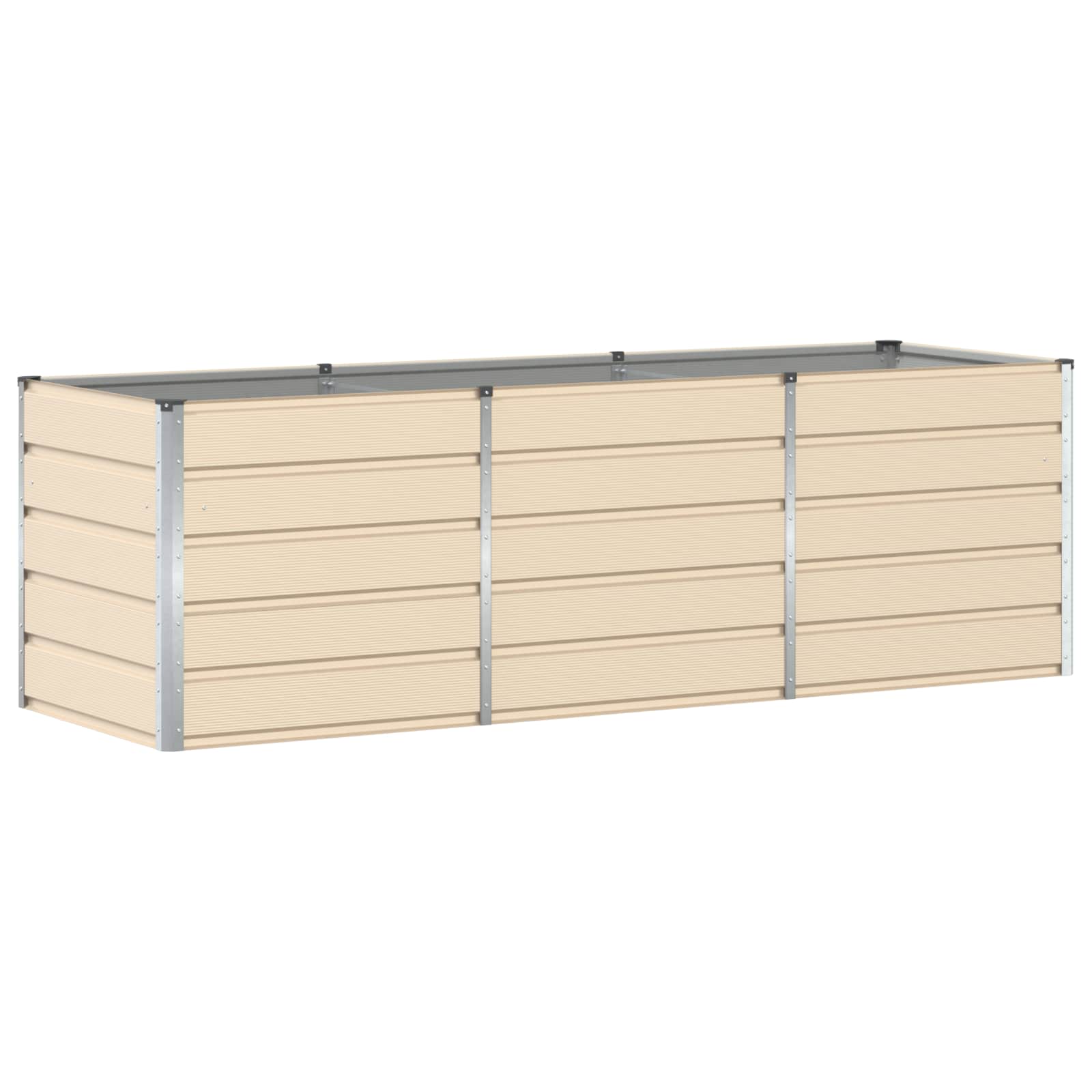 Plantekasse Elfenben 240 x 80 x 75 cm Stål