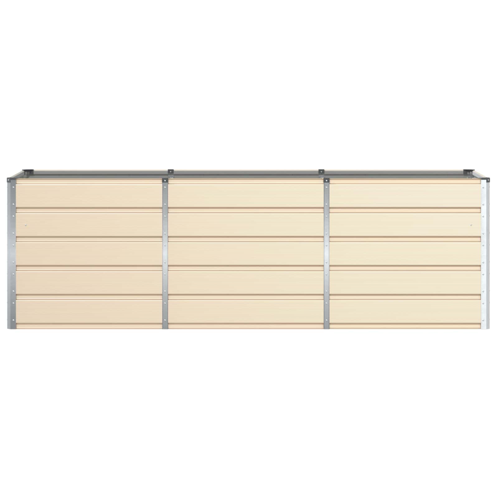 Plantekasse Elfenben 240 x 80 x 75 cm Stål