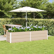 Plantekasse Elfenben 195 x 50 x 45 cm Galvaniseret stål