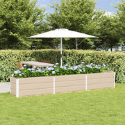 Plantekasse Elfenben 290 x 50 x 45 cm Galvaniseret stål