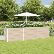 Plantekasse Elfenben 290 x 90 x 75 cm Galvaniseret stål