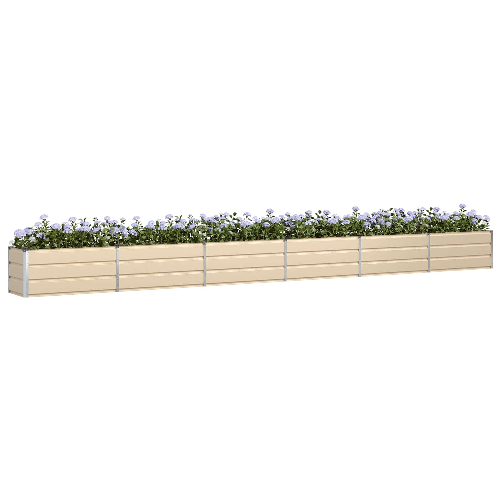 Plantekasse Elfenben 580 x 50 x 45 cm Galvaniseret stål