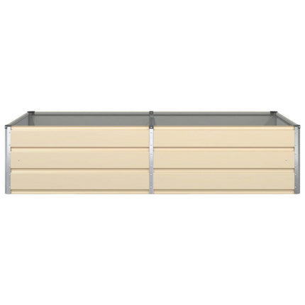 Plantekasse Elfenben 195 x 100 x 45 cm Galvaniseret stål