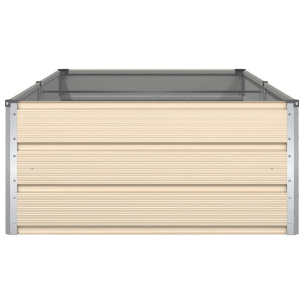 Plantekasse Elfenben 195 x 100 x 45 cm Galvaniseret stål