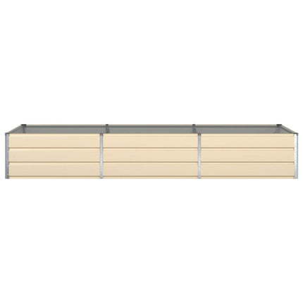 Plantekasse Elfenben 290 x 100 x 45 cm Galvaniseret stål