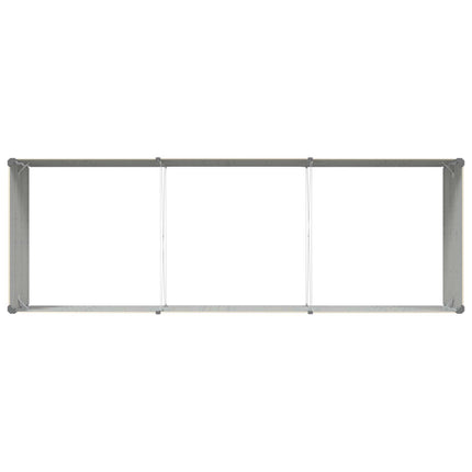 Plantekasse Elfenben 290 x 100 x 45 cm Galvaniseret stål