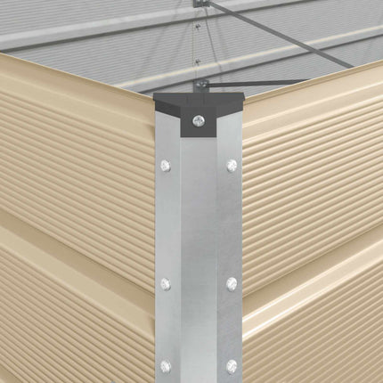 Plantekasse Elfenben 290 x 100 x 75 cm Galvaniseret stål