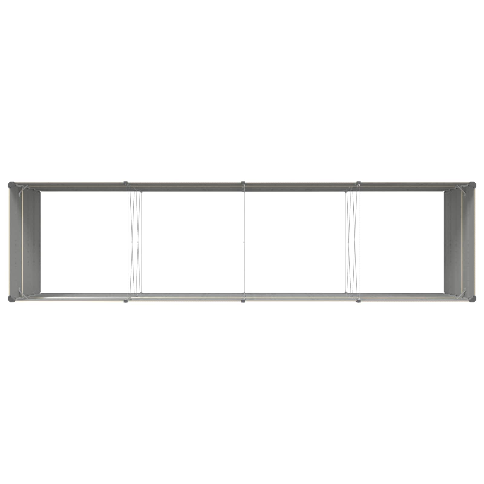 Plantekasse Elfenben 385 x 100 x 75 cm Galvaniseret stål