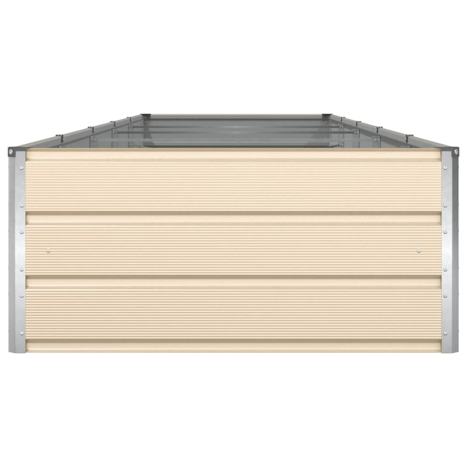 Plantekasse Elfenben 480 x 100 x 45 cm Galvaniseret stål