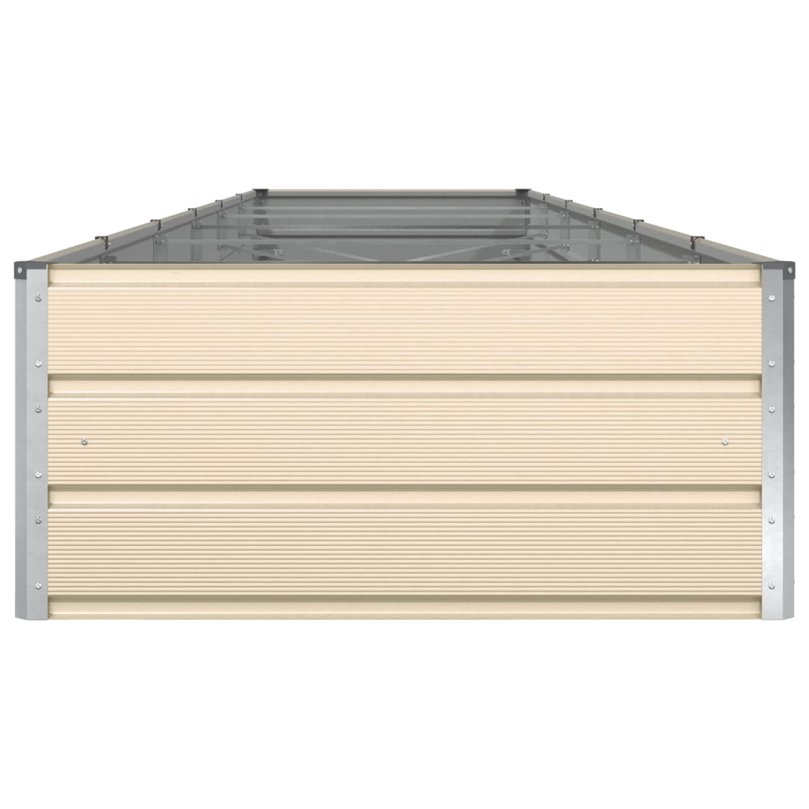 Plantekasse Elfenben 580 x 100 x 45 cm Galvaniseret stål