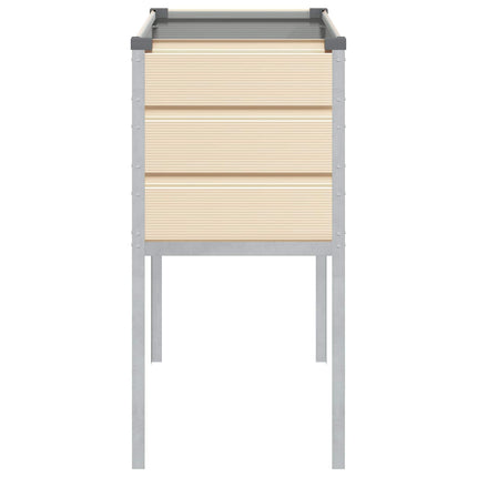 Plantekasse Elfenben 100 x 45 x 90 cm Galvaniseret stål
