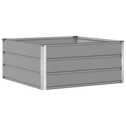 Plantekasse Lysegrå 100 x 100 x 45 cm Stål