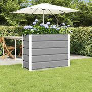 Plantekasse Lysegrå 100 x 40 x 75 cm Stål