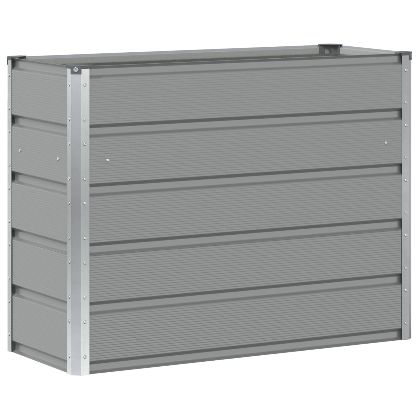 Plantekasse Lysegrå 100 x 40 x 75 cm Stål