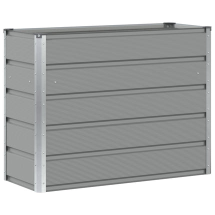 Plantekasse Lysegrå 100 x 40 x 75 cm Stål