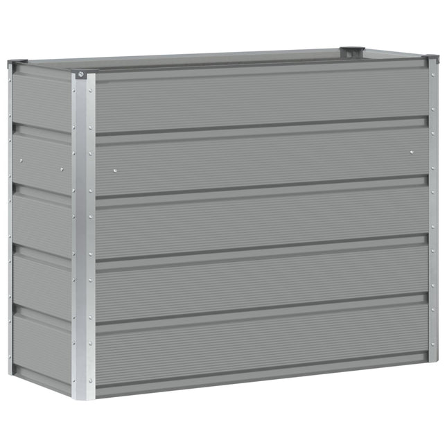 Plantekasse Lysegrå 100 x 40 x 75 cm Stål