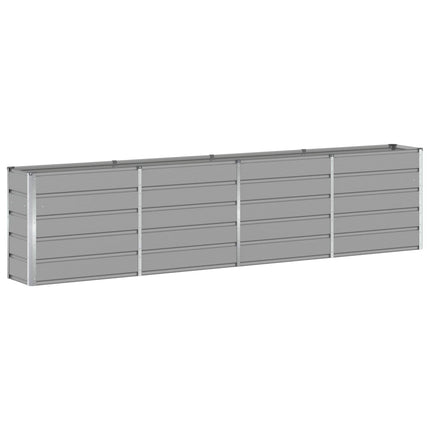 Plantekasse Lysegrå 320 x 40 x 75 cm Stål
