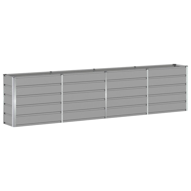 Plantekasse Lysegrå 320 x 40 x 75 cm Stål