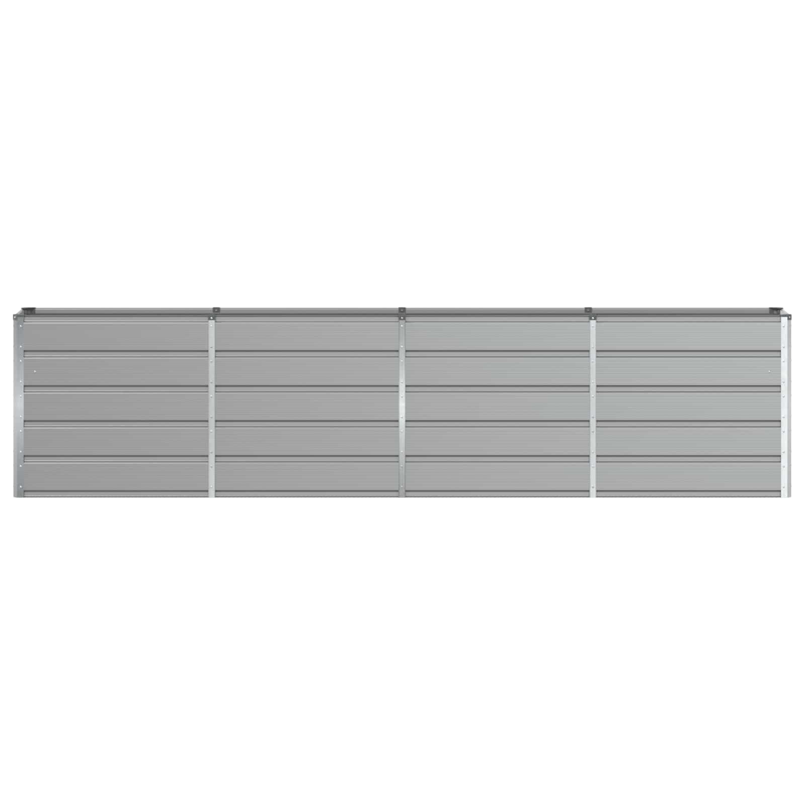 Plantekasse Lysegrå 160 x 40 x 75 cm Stål