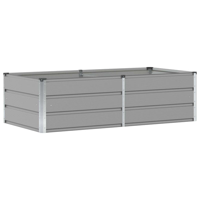Plantekasse Lysegrå 160 x 80 x 45 cm Stål