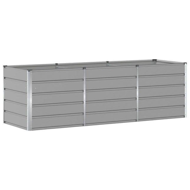Plantekasse Lysegrå 240 x 80 x 75 cm Stål