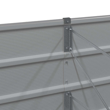 Plantekasse Lysegrå 320 x 80 x 45 cm Stål
