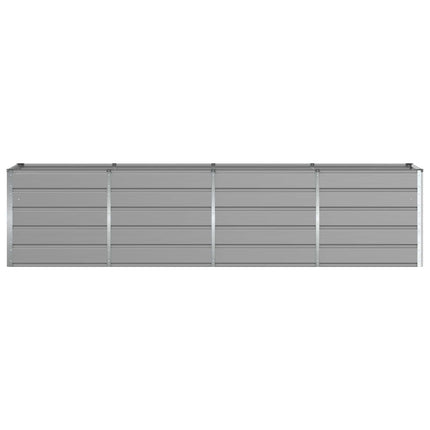 Plantekasse Lysegrå 320 x 80 x 75 cm Stål