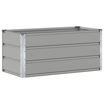 Plantekasse Lysegrå 100 x 50 x 45 cm Galvaniseret stål