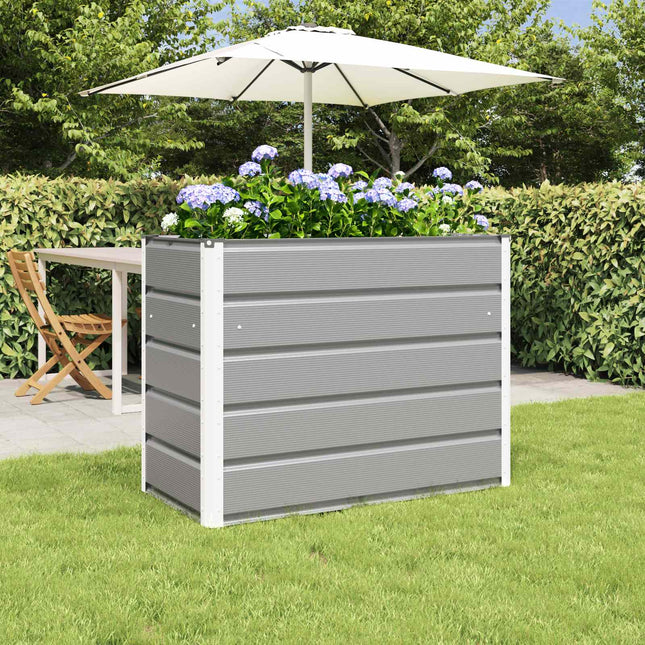 Plantekasse Lysegrå 100 x 50 x 77 cm Galvaniseret stål