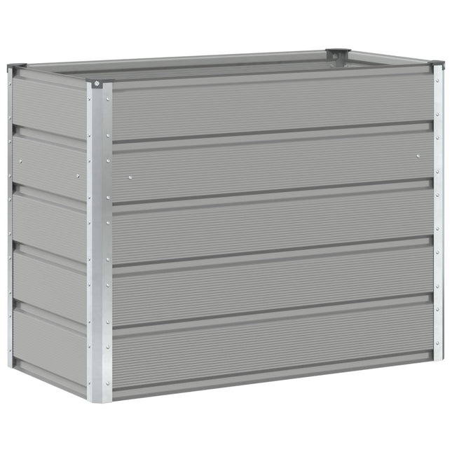 Plantekasse Lysegrå 100 x 50 x 77 cm Galvaniseret stål