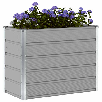 Plantekasse Lysegrå 100 x 50 x 77 cm Galvaniseret stål