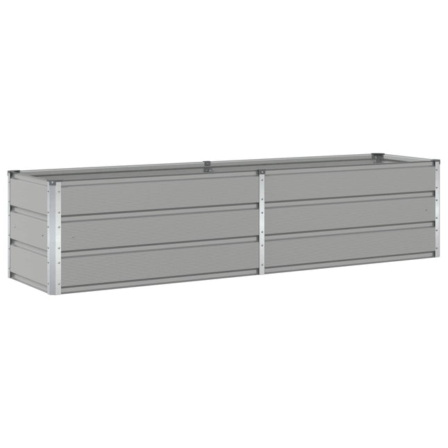 Plantekasse Lysegrå 195 x 50 x 45 cm Galvaniseret stål