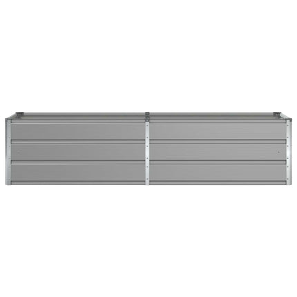 Plantekasse Lysegrå 195 x 50 x 45 cm Galvaniseret stål