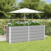 Plantekasse Lysegrå 195 x 50 x 75 cm Galvaniseret stål