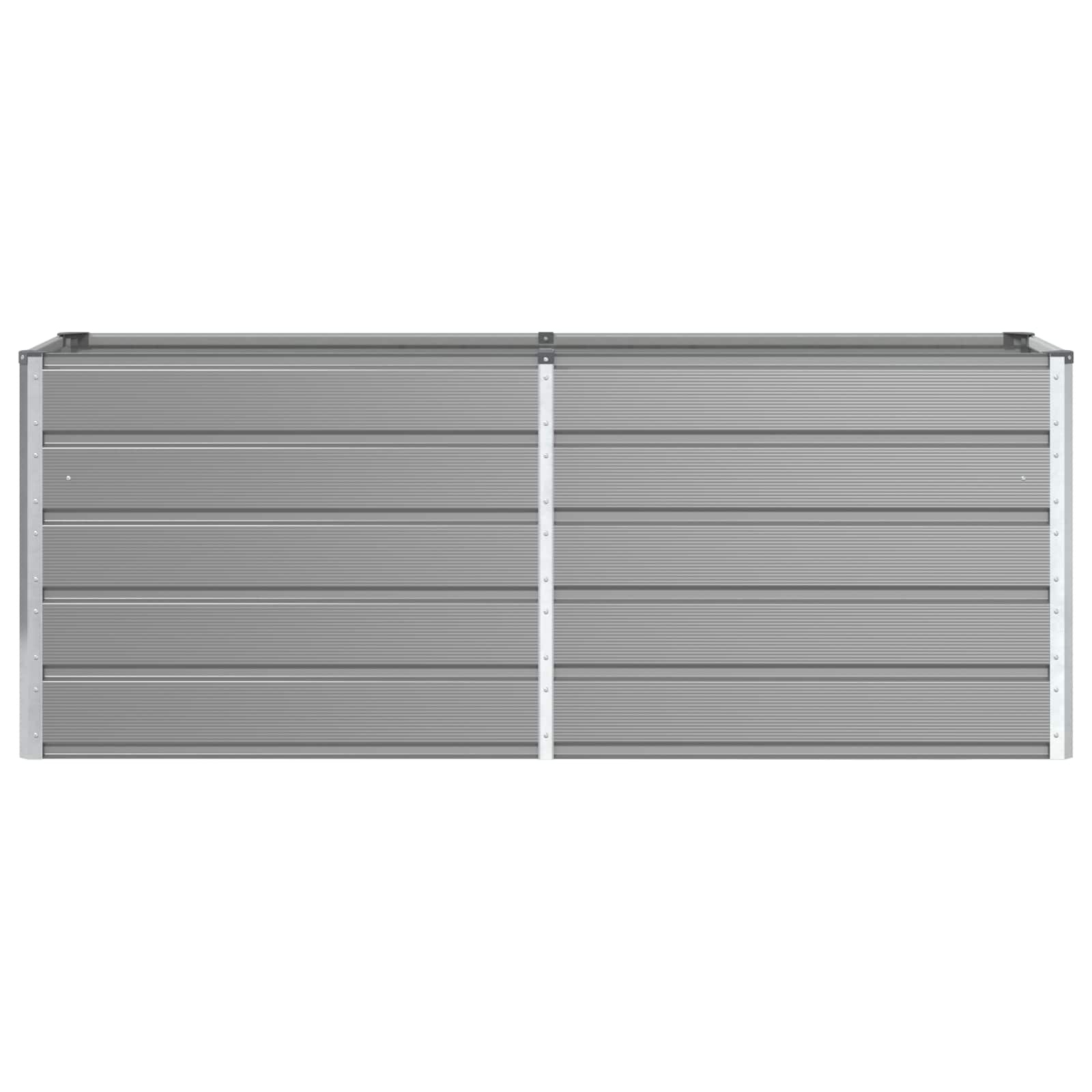 Plantekasse Lysegrå 195 x 50 x 75 cm Galvaniseret stål