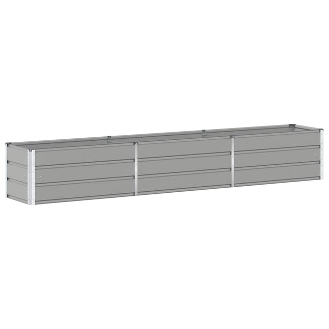 Plantekasse Lysegrå 290 x 50 x 45 cm Galvaniseret stål