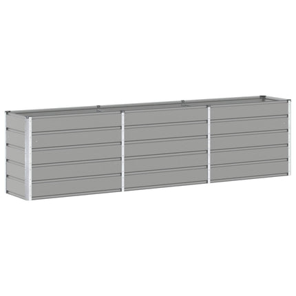 Plantekasse Lysegrå 290 x 50 x 75 cm Galvaniseret stål